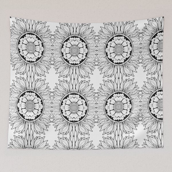 Item preview, Sunflower Zentangle designed and sold by StaticAlien.