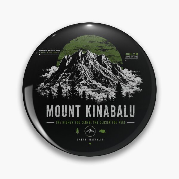 Item preview, Mount Kinabalu Sabah Malaysia Vintage Hiking – Adventure Outdoor Explorer Mountain Graphic designed and sold by maseno.