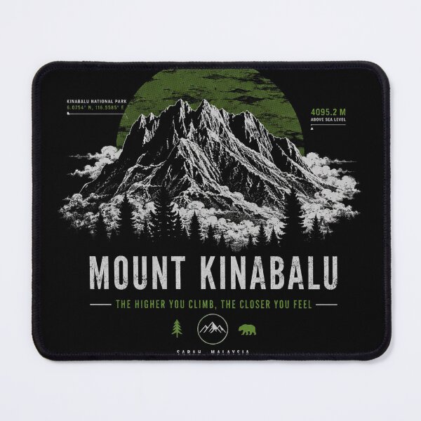 Item preview, Mount Kinabalu Sabah Malaysia Vintage Hiking – Adventure Outdoor Explorer Mountain Graphic designed and sold by maseno.