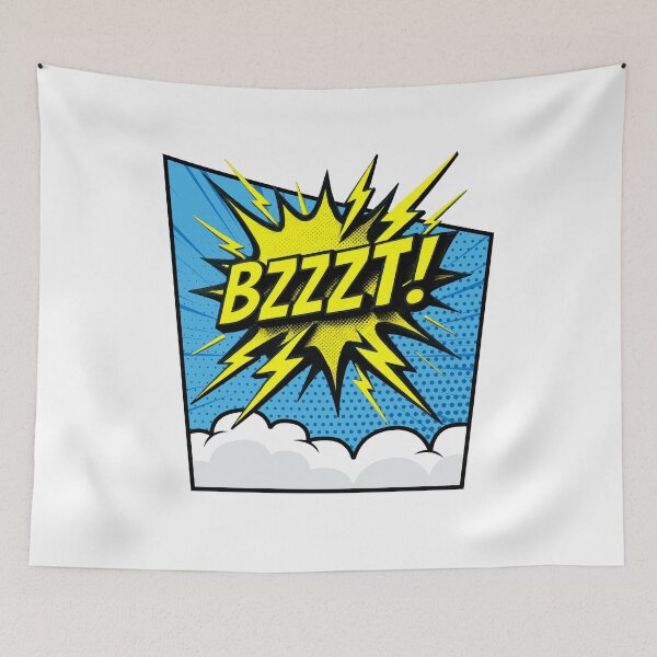 Item preview, BZZZT! Retro Comic Electric Pop Art Design designed and sold by CleanDecor.