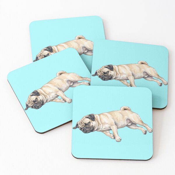 Item preview, Watercolor Pug Sleeping designed and sold by TheMagicIcon.