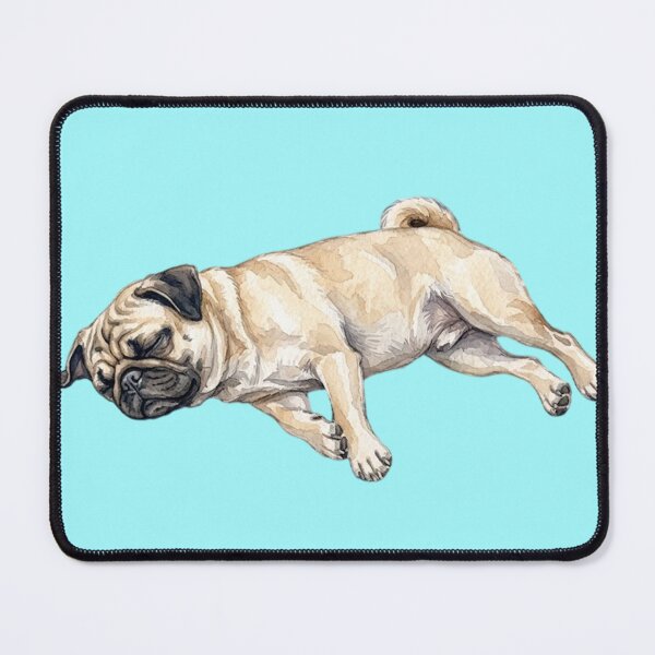 Item preview, Watercolor Pug Sleeping designed and sold by TheMagicIcon.