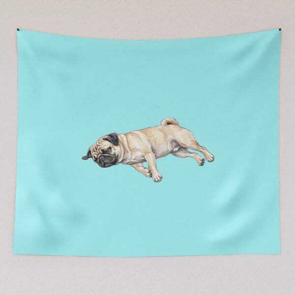 Item preview, Watercolor Pug Sleeping designed and sold by TheMagicIcon.