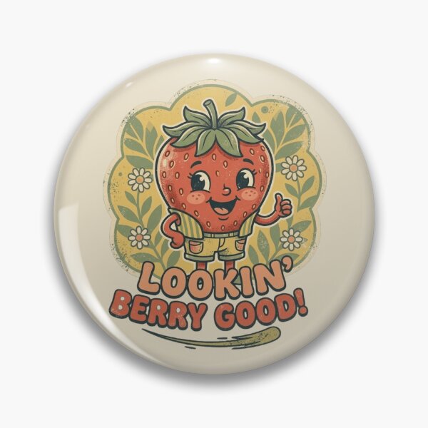 Item preview, Lookin Berry Good Retro 70s Strawberry Cartoon designed and sold by radiogalaxy.