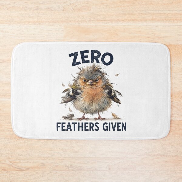 Item preview, Zero Feathers Given – Grumpy Baby Chaffinch | Funny Bird Meme designed and sold by MarekoraStudio.