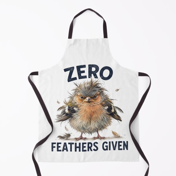 Item preview, Zero Feathers Given – Grumpy Baby Chaffinch | Funny Bird Meme designed and sold by MarekoraStudio.