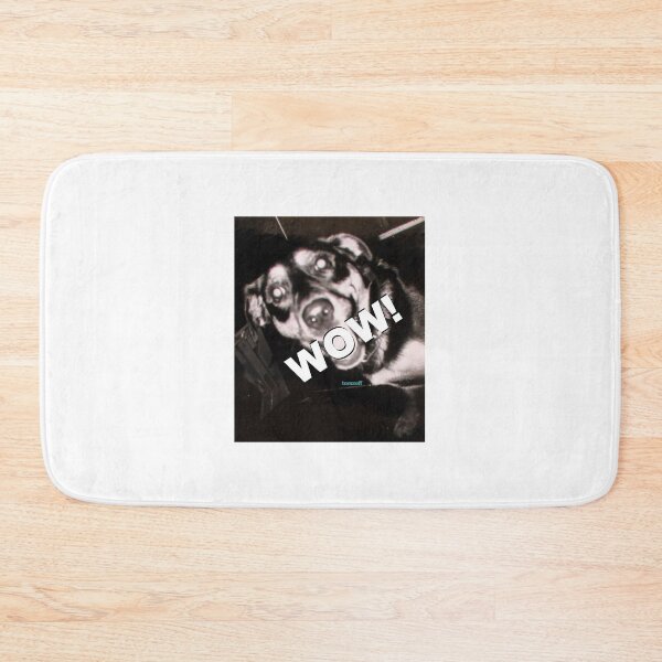 Item preview, A friendly dog says WOW! designed and sold by ZoffArt-Shop.