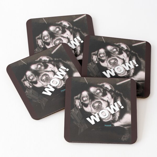 Item preview, A friendly dog says WOW! designed and sold by ZoffArt-Shop.