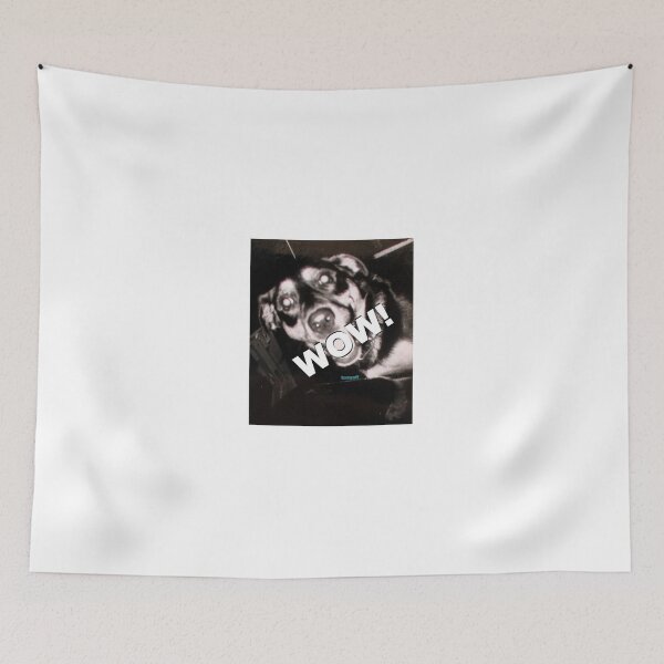 Item preview, A friendly dog says WOW! designed and sold by ZoffArt-Shop.