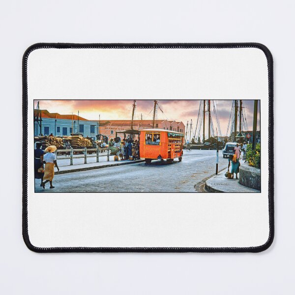 Item preview, Bridgetown, Barbados, June 21, 1960, Public Transportation Bus, Street Scene designed and sold by AMacGPhilly.