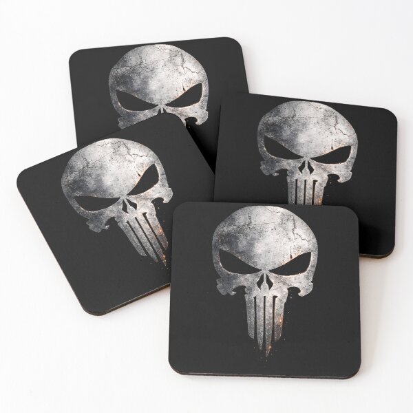 Item preview, Battle-Worn Punisher Skull | Distressed Vigilante Symbol | Dark Grunge Skull Art designed and sold by Artify Works.