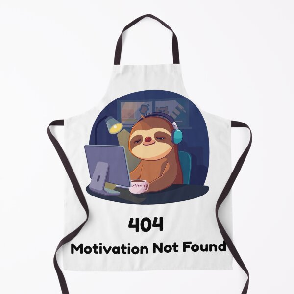 Item preview, 404 Motivation Not Found – Sloth Night Coder Coffee++ Programmer Gift designed and sold by Slow Shop.