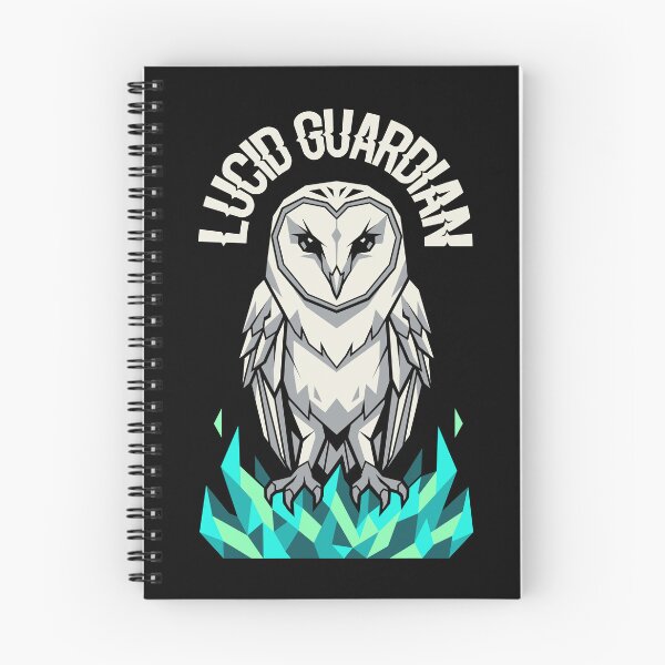Item preview, Lucid Guardian: Cyber Magic Barn Owl & Neon Cold Fire designed and sold by ZUMERI.
