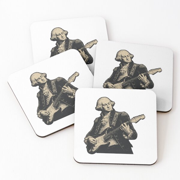 Item preview, George Washington Playing Electric Guitar — Funny Vintage Rock Graphic designed and sold by HBDStudio.