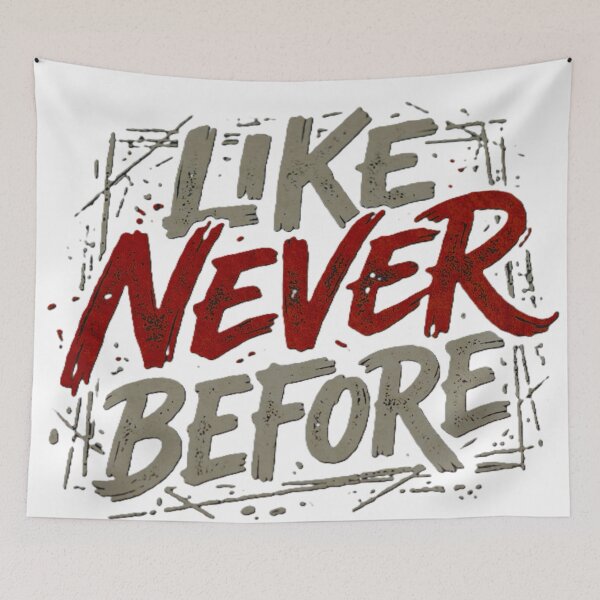 Item preview, Like Never Before – Distressed Hand-Lettered Typography designed and sold by BuckaBaby.