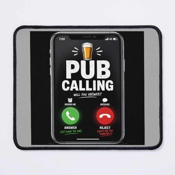 Item preview, Pub Calling Funny Beer Lover Drinking Humour designed and sold by Hornace88studio.