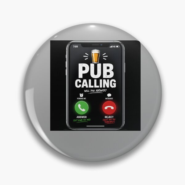 Item preview, Pub Calling Funny Beer Lover Drinking Humour designed and sold by Hornace88studio.