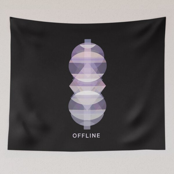 Item preview, permission to disconnect – offline rest art designed and sold by RetroWaveArtCo.