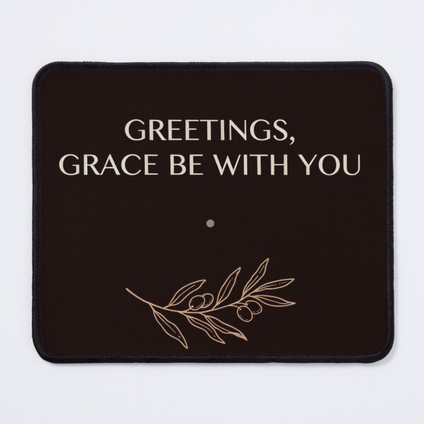 Item preview, Greetings Grace Be With You Christian Bible Verse Aesthetic designed and sold by Malaryk.