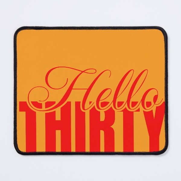 Item preview, Hello Thirty. 30th Birthday Gift. A perfect gift to celebrate your thirtieth birthday with style. Red text version designed and sold by illeN-Art-World.