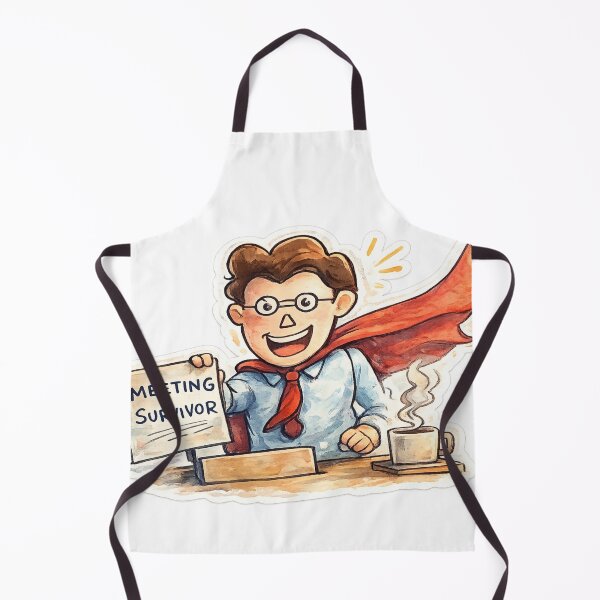 Item preview, Meeting Survivor – Office Hero Sticker designed and sold by Genzfirevibes.