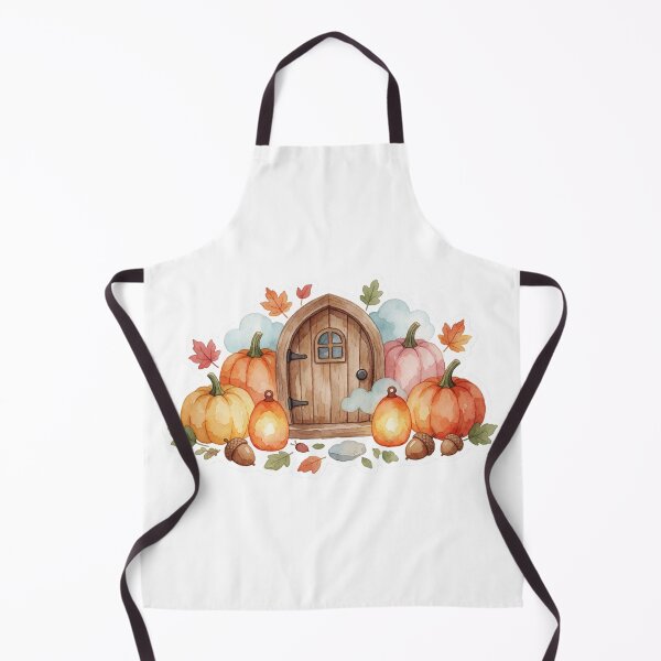 Item preview, Autumn Fairy Door Pumpkin Cottagecore Decor designed and sold by AillustriaAK.