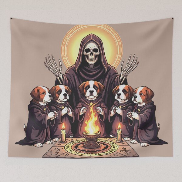 Item preview, A dog ceremony (anything for a biscuit) designed and sold by Cathedral of Curiosity.