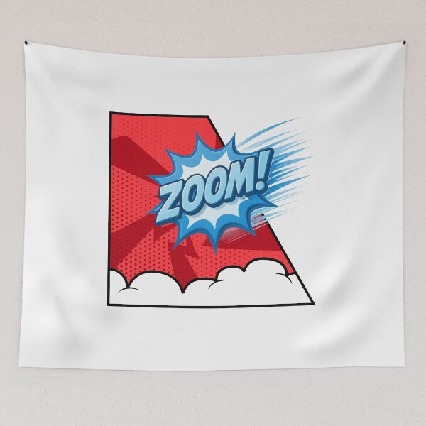 Item preview, ZOOM! Retro Comic Speed Pop Art Design designed and sold by CleanDecor.
