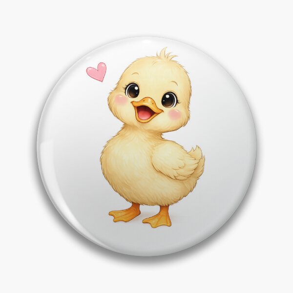 Item preview, Cute Kawaii Duck Illustration | Adorable Yellow Duckling Cartoon | Funny Duck Sticker | Cute Animal Art | Duck Lover Gift | Cottagecore Design designed and sold by holistech.