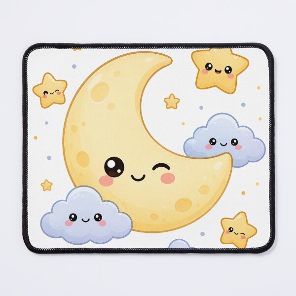 Item preview, Cute Kawaii Moon designed and sold by zoumhane.