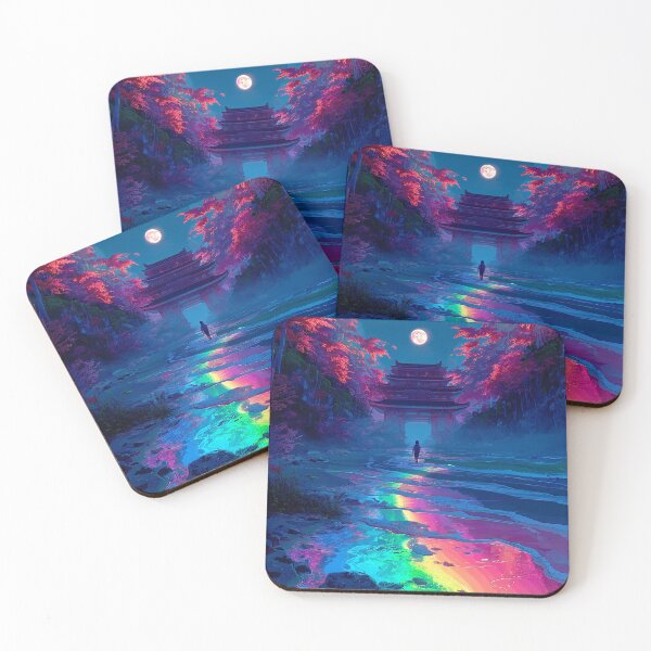 Item preview, Moonlit Passage of Neon Serenity designed and sold by BlissBlvdShop.