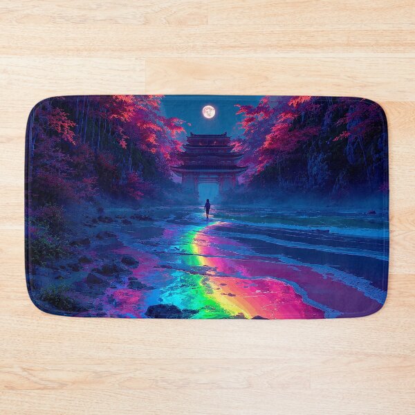 Item preview, Moonlit Passage of Neon Serenity designed and sold by BlissBlvdShop.