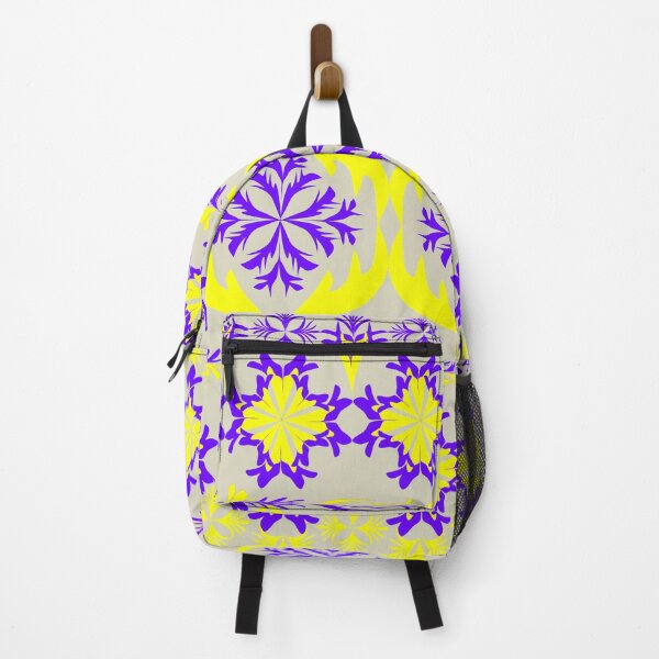 Item preview, Ethnic Folk Art Geometric Border Motif in Purple and Yellow, Seamless Ornamental Ribbon Pattern designed and sold by Ei-Ei.