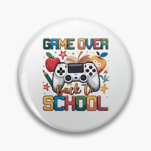 Item preview, ​Game Over Back To School Gamer T-Shirt designed and sold by Color World.