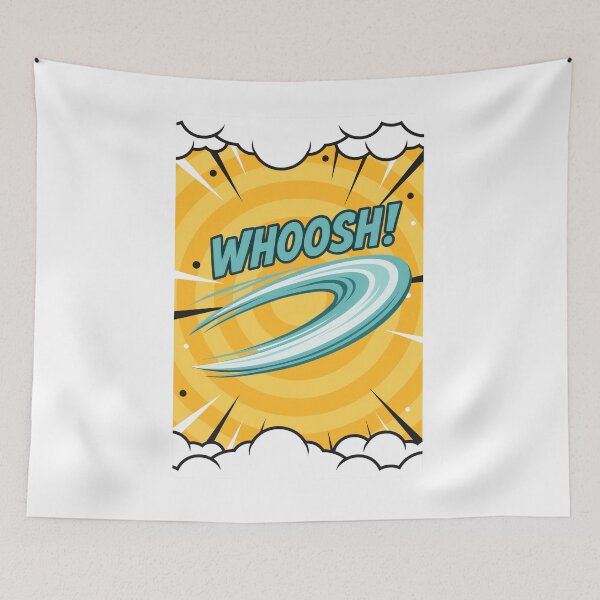 Item preview, WHOOSH! Retro Comic Motion Pop Art Sign designed and sold by CleanDecor.