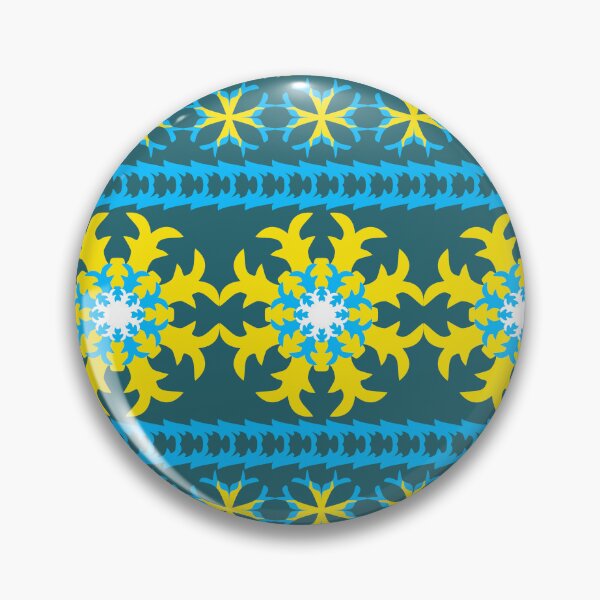 Item preview, Modern Thai Luxury Seamless Pattern with Teal and Golden Yellow Ornamental Motifs designed and sold by Ei-Ei.
