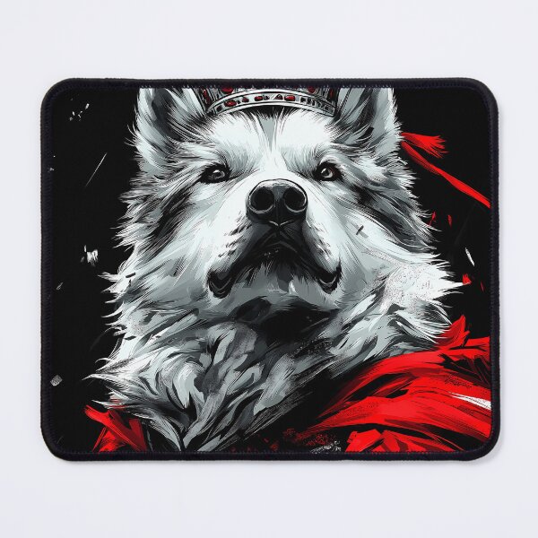 Item preview, Akita Dog Crimson Warrior Crowned Snow Guardian King designed and sold by earlobejerk.