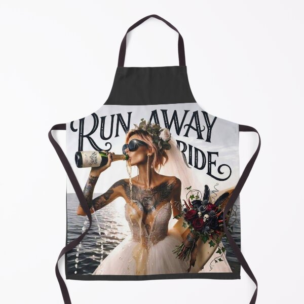 Item preview, Rocker Bride Drinking Champagne designed and sold by Voodoo Store Paranormal Collections.