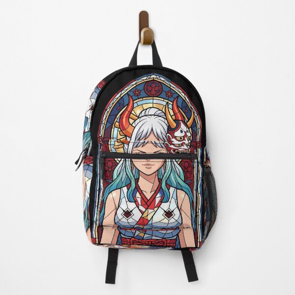 Item preview, Yamato One Piece Stained Glass Oni Mask Portrait designed and sold by mildaclairmo.