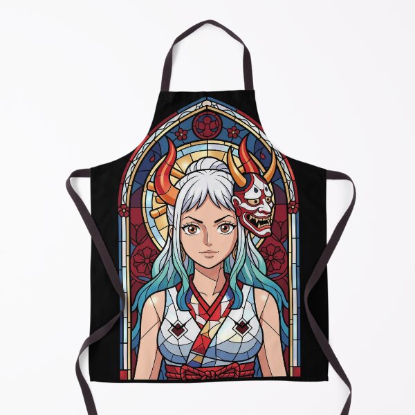Item preview, Yamato One Piece Stained Glass Oni Mask Portrait designed and sold by mildaclairmo.