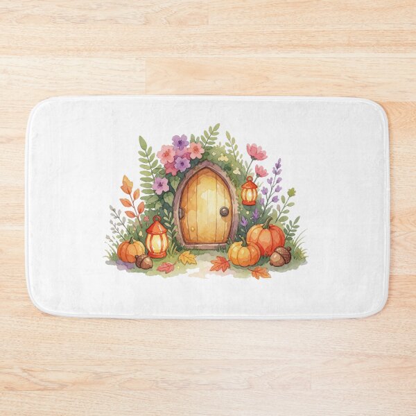 Item preview, Autumn Fairy Door Pumpkin Cottagecore Decor designed and sold by AillustriaAK.