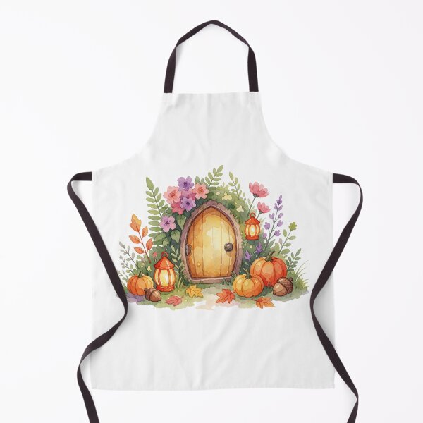 Item preview, Autumn Fairy Door Pumpkin Cottagecore Decor designed and sold by AillustriaAK.