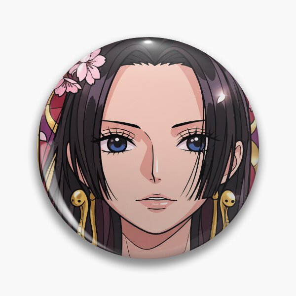 Item preview, Boa Hancock One Piece Sakura Stained Glass Serene Anime Portrait designed and sold by mildaclairmo.