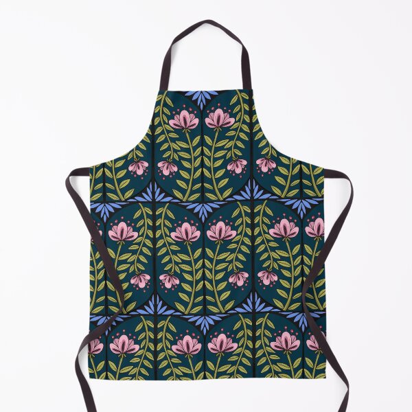 Item preview, Pink Flowers on Dark Blue designed and sold by Katno66.