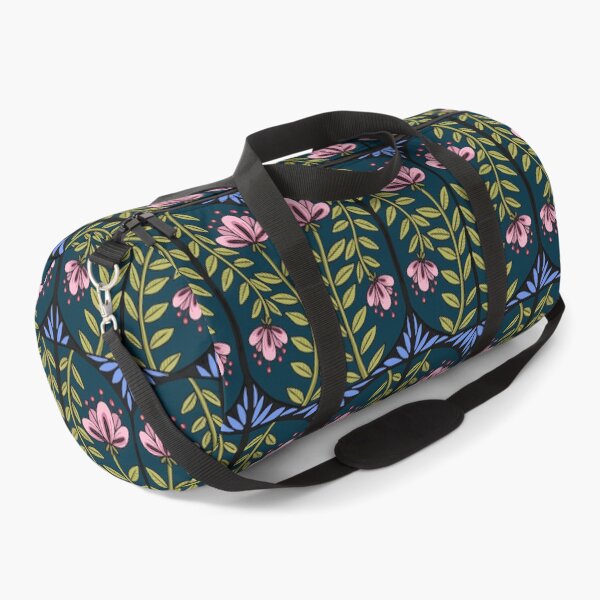 Item preview, Pink Flowers on Dark Blue designed and sold by Katno66.