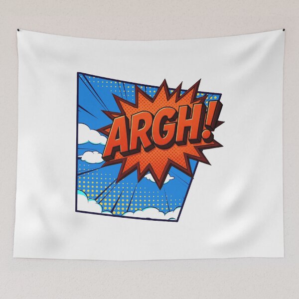 Item preview, ARGH! Retro Comic Reaction Pop Art Layout designed and sold by CleanDecor.