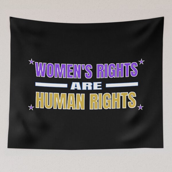 Item preview, Women's Rights Are Human Rights Typography T-Shirt | Feminist Equality Design designed and sold by Velora Printss.