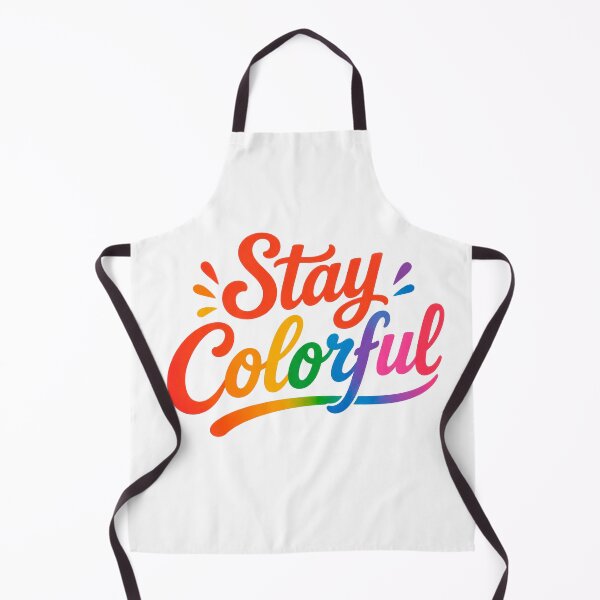 Item preview, Stay Colorful Rainbow Typography Inspirational Quote designed and sold by INVITOARTE.