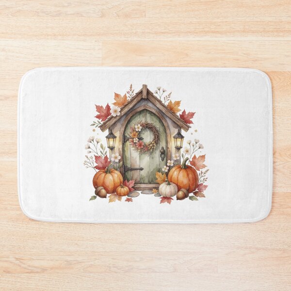 Item preview, Autumn Fairy Door Pumpkin Cottagecore Decor designed and sold by AillustriaAK.