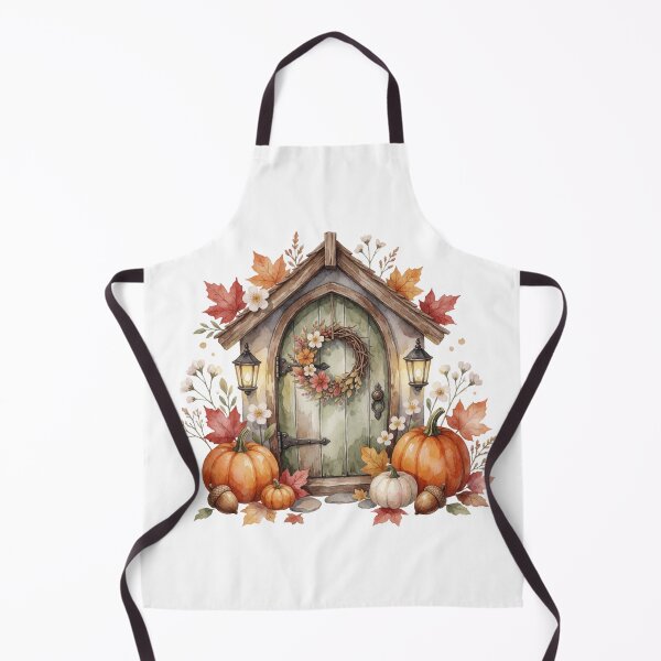 Item preview, Autumn Fairy Door Pumpkin Cottagecore Decor designed and sold by AillustriaAK.